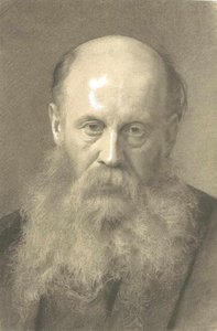 Bust of a Bearded Man from the Front by Gustav Klimt